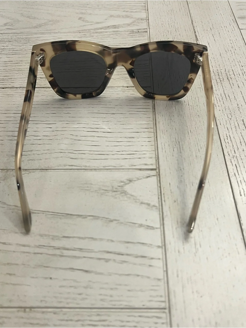 DIFF “Bella” Eyewear Cream Tortoiseshell Cat-Eye Sunglasses in Brown-NWOT!